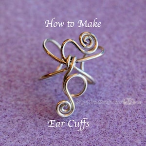 Wire Wrap Ear Cuff Tutorial: Beginner Jewelry Making Step-by-Step (PDF Pattern Download)