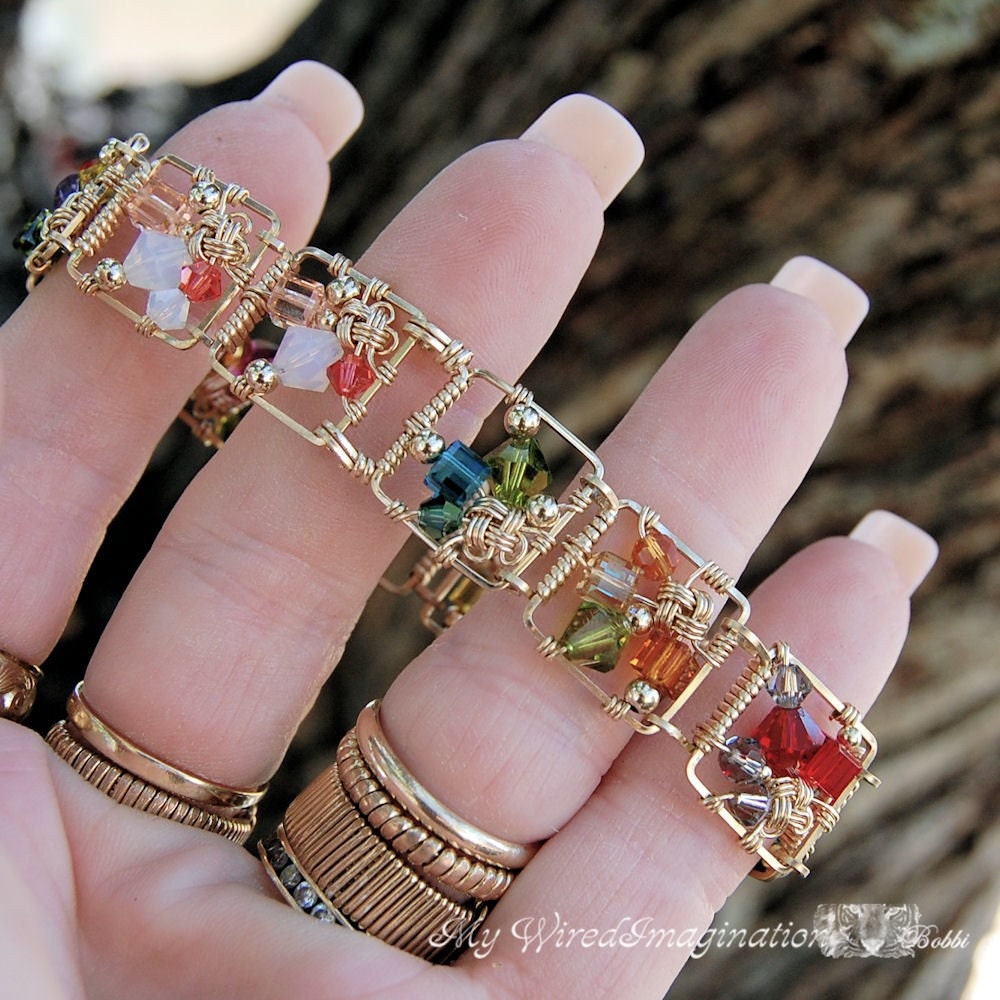 Wire Wrap Bracelet Kit, Crystal - Mrs. O'Leary's Mercantile