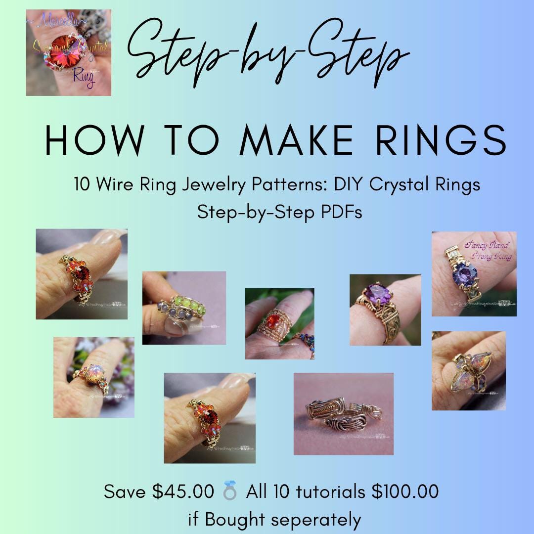 Wire Wrapped Rings Crystal Ring Making How To Make Rings, 10 Wire