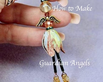 Tutorial per realizzare ciondoli con la tecnica del wire wrapping, raffiguranti angeli custodi o fate, con istruzioni dettagliate in formato PDF (scaricabile passo dopo passo).