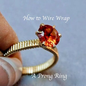 Tutorial per anelli e pendenti con griffe: modelli di gioielli con avvolgimento in filo metallico passo dopo passo (download PDF)