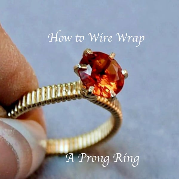 Prong Ring and Pendant Tutorial: Wire Wrap Jewelry Patterns Step-by-Step (PDF Download)