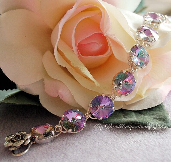 Vitrail Light Vintage Swarovski Crystal, 12mm Rivoli 1122, With