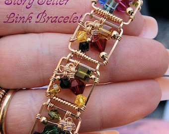 How to Make a Link Bracelet, Story Teller Wire Wrap Bracelet Tutorial