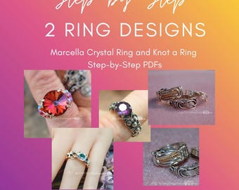 How to Wire Wrap Rings Tutorial: Knot-Ring & Crystal-Ring Step-by-Step (PDF Pattern Download)