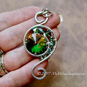 Eye of the Hurricane Wire Wrapping Tutorial, How To Wire Wrap Pendant Tutorial, Beginning Wire Wrap, Step by Step Wire Pendant Tutorial