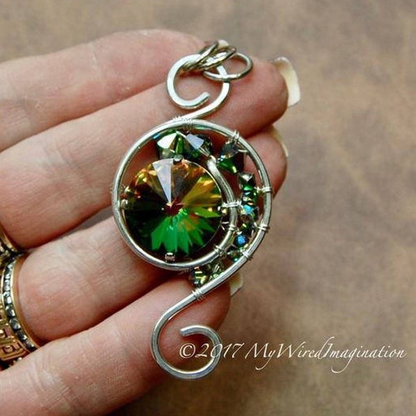Wire Wrapping Tutorial Eye of the Hurricane, Wire Wrap Pendant Tutorial, Wire Wrap Tutorial, Step by Step Wire Pendant Tutorial