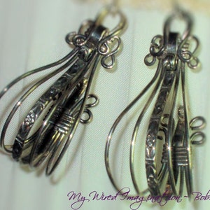 Earring Tutorial Vintage Style Earring All Wire Earring, Wire Wrapping Earring Tutorial, Jewelry Pattern, PDF Instructions, Wire Wrapping image 4