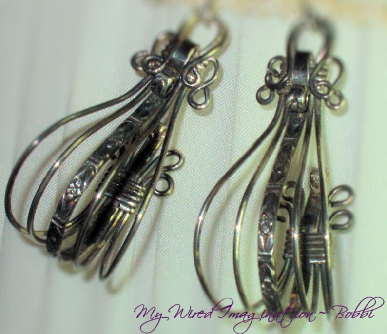 Earring Tutorial Vintage Style Earring All Wire Earring, Wire Wrapping Earring Tutorial, Jewelry Pattern, PDF Instructions, Wire Wrapping image 4