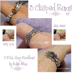 9 Wire Wrapped & Wire Weaving Rings Tutorial Book Wire Wrapping