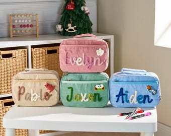 Customized Kids Lunchbag | School Lunch Bag | Personalized Handmade Kids Lunchbag | Lunchbox Bag | Picnic Bag | Back to School | Toddler