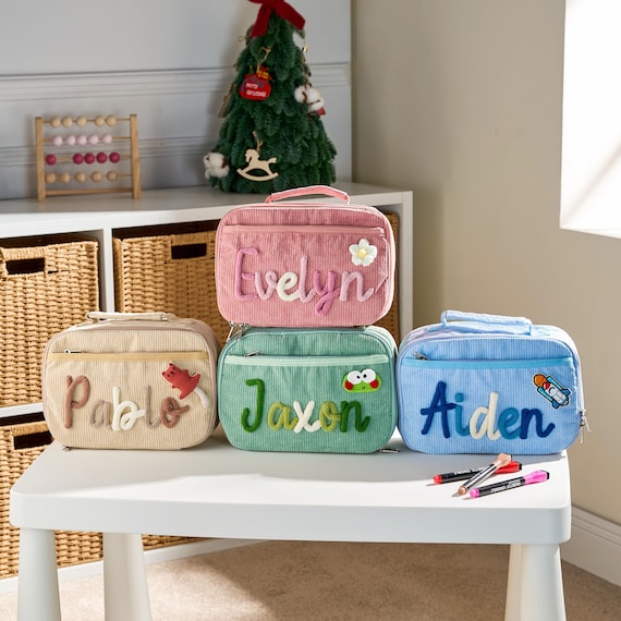 Customized Kids Lunchbag | School Lunch Bag | Personalized Handmade Kids Lunchbag | Lunchbox Bag | Picnic Bag | Back to School | Toddler