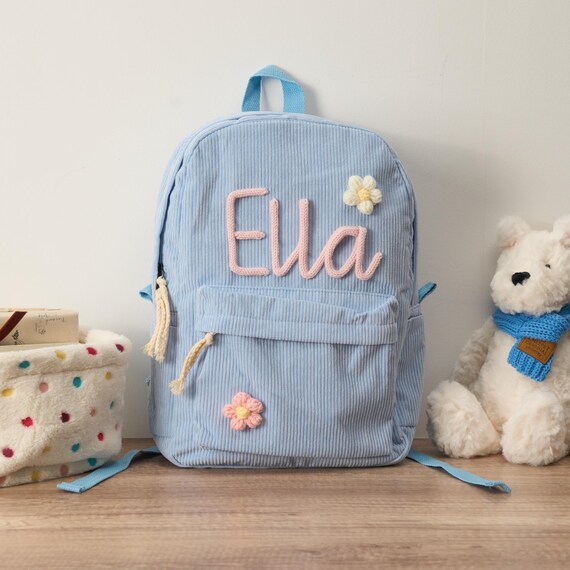Personalized Corduroy Backpack Personalized Toddler Backpack School Bag for Kids Children s Backpack With Name Etsy