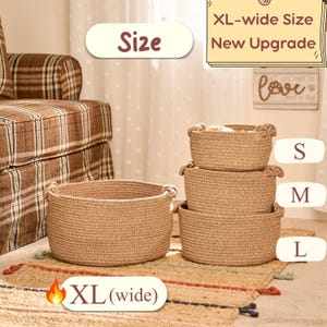 Personalized Pet Toy Basket | Custom Cotton Rope Storage image 4