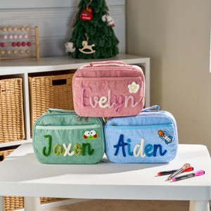 Customized Kids Lunchbag | School Lunch Bag | Personalized Handmade Kids Lunchbag | Lunchbox Bag | Picnic Bag | Back to School | Toddler