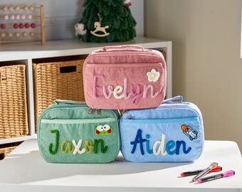Customized Kids Lunchbag | School Lunch Bag | Personalized Handmade Kids Lunchbag | Lunchbox Bag | Picnic Bag | Back to School | Toddler