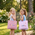 Personalized Kids Tote Bag with Name | Preschool Library Bag | Kindergarten Daycare Gift | Custom School Book Bag product logo