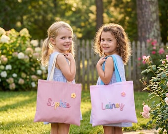 Personalized Name Tote Bag | Custom School Tote Bag | Back to Shool Gifts |