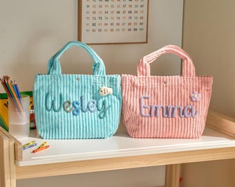Customized Kids Lunchbag | School Lunch Bag | Personalized Handmade Kids Lunchbag | Lunchbox Bag | Picnic Bag | Back to School | Toddler