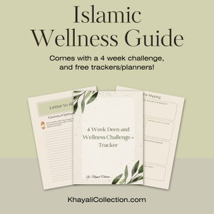 Islamic Journal - Quran Study - Deen - Muslim Planner - Islamic Planner - Religious Verse Mapping - Printable PDF - Prayer Tracker