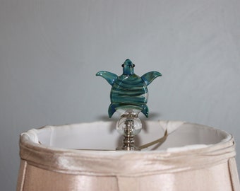 LAMP FINIAL-CRYSTAL FOUNTAIN LAMP FINIAL WITH POL CHROME BASE
