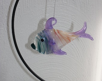 Glass Fish Ornament Etsy