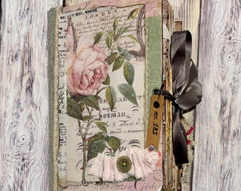 Junk Journal Handmade OOAK Botanical Journal no 181