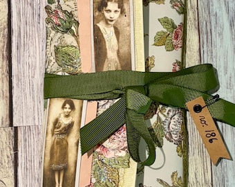 Junk Journal Folio Handmade OOAK Botanical Journal no 186
