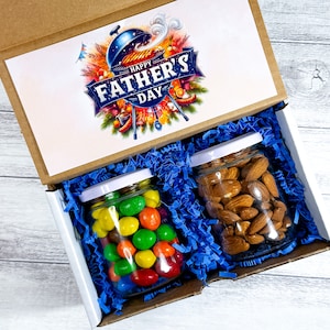 Coffret cadeau fête des pères, coffret cadeau pour papa, coffret cadeau unique fête des pères pour papa, cadeau pour lui, cadeau papa de la famille, cadeaux collation, cadeaux de bonbons