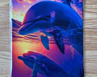 Dolphin or Pink Flamingo Mousepad