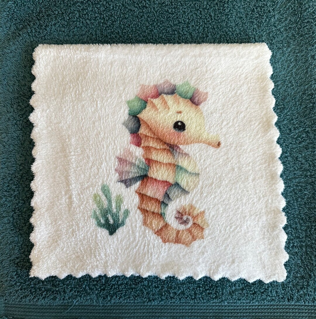 Baby Coral Fleece White Burp Cloths Girl or Boy Nautical Fish Sailboat