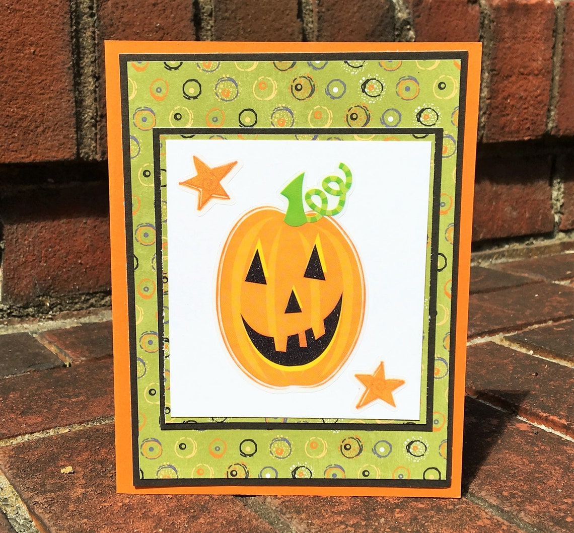 LOT 2 Halloween Cards With Envelopes Etsy