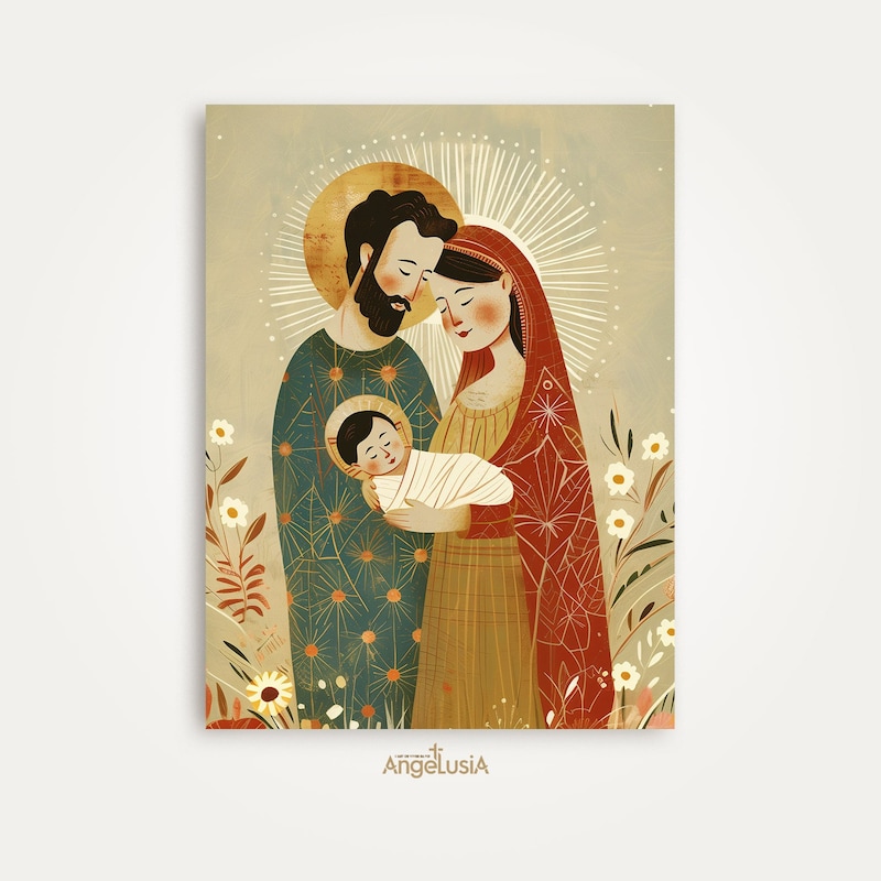 Holy Family Print - Etsy