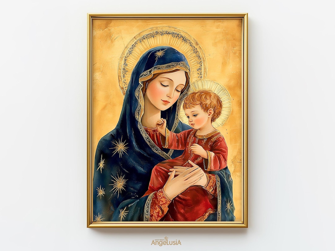 Our Lady of Perpetual Help Print - Mary of Perpetual Help Art - Blessed ...