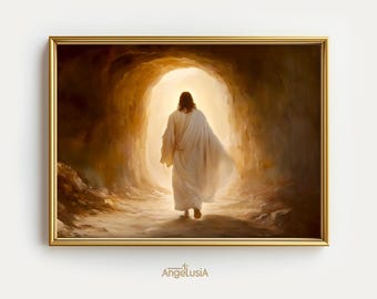 He is Risen Wall Art - The Tomb is Empty - Jesus Paid it All - Empty Tomb - Jesus Resurrection printed poster - Jesus Christ Resurrected