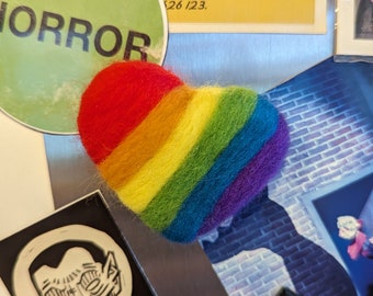 Rainbow Heart Magnet