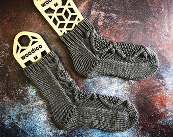 Winter Cabin Socks - Knit PDF Pattern