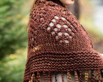 Beneath the Pines Shawl Knitting Pattern Pdf