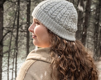 Snowbird Hat Knit PDF Pattern