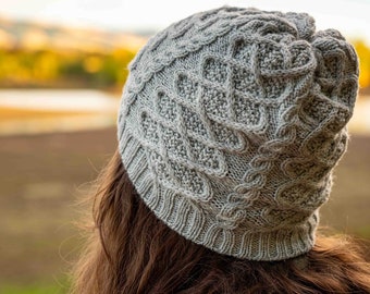 Autumn Trails Hat - Knit PDF Pattern