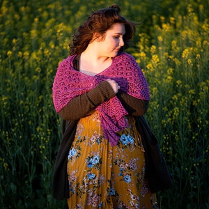 Bloomscape Dreieckstuch - PDF Strickmuster