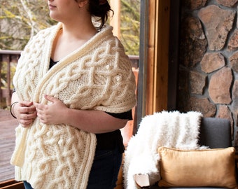 Storm Flurry Wrap Knitting Pattern Pdf