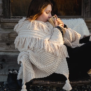 Cottagecore Throw Knitting Pattern Pdf