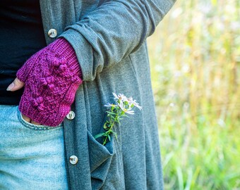 The Language of Flowers Mitts - PDF Knitting Pattern