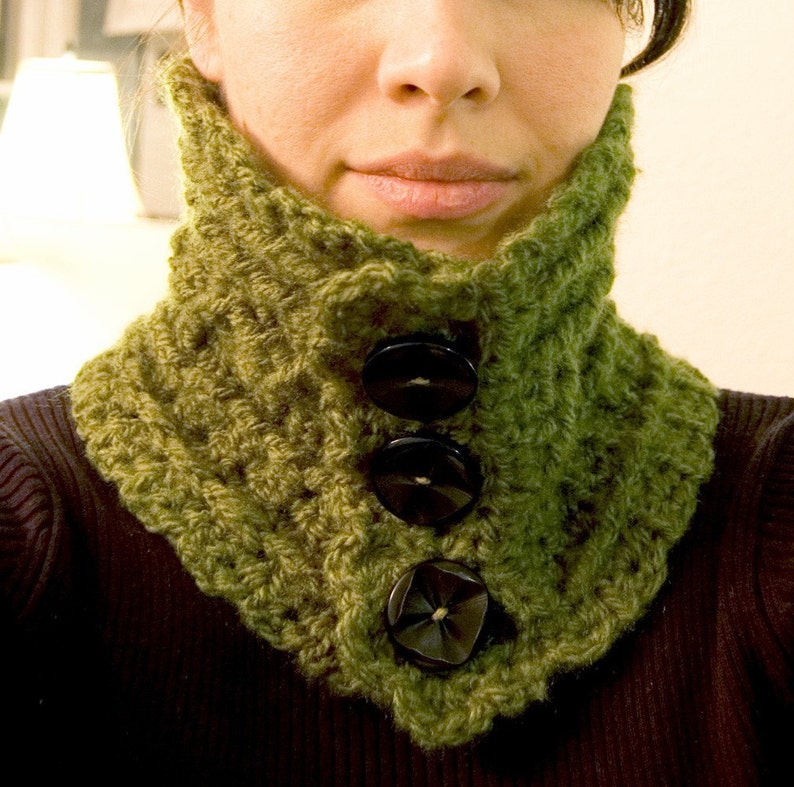 Ireland High Neck Warmer PDF Pattern Etsy