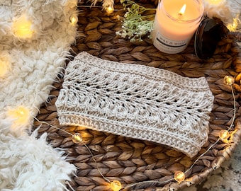 Winter Plume Headband - Knit PDF Pattern