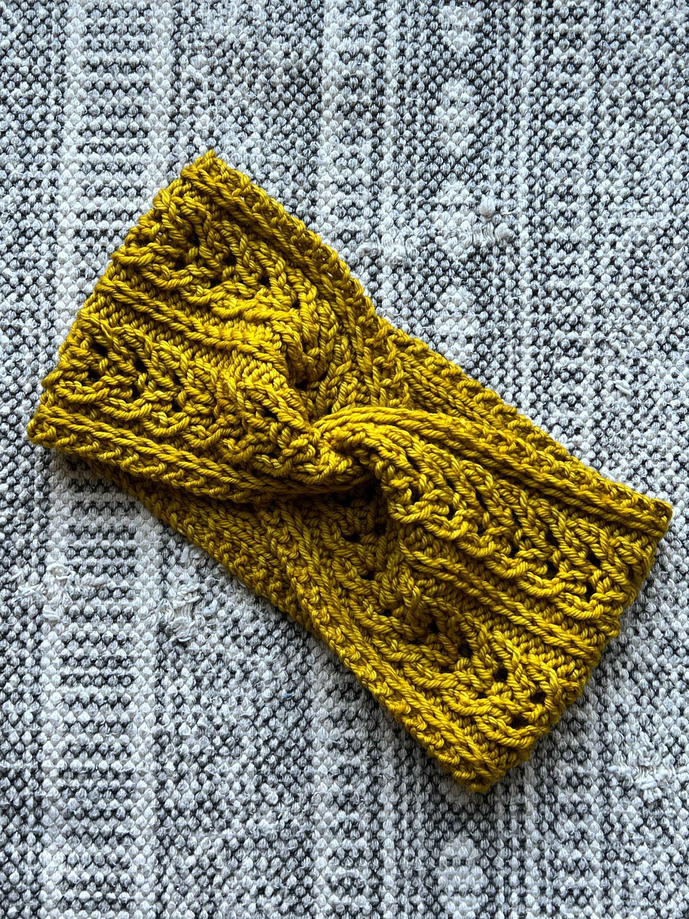 Wild Thistle Headband - Knit PDF Pattern