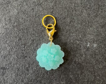 Sea Glass Progress Keeper/Stitch Marker (18-k Gold)