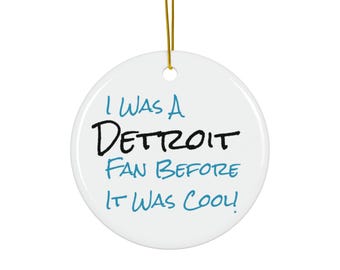 NFL Detroit Lions Ceramic Ornament home decor collectible gift for football lover