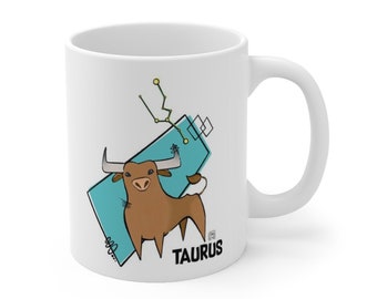 Taurus Mug | Zodiac Mug | Horoscope Mug | Astrology Mug | Ceramic Mug